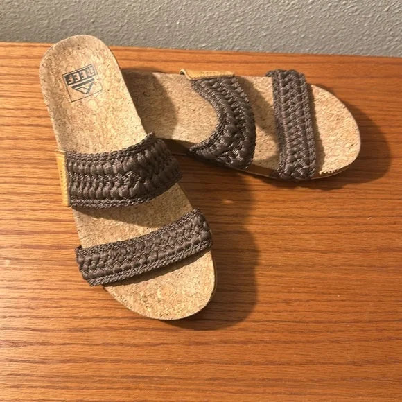 Reef Brown Woven Sandals - Picture 2 of 4